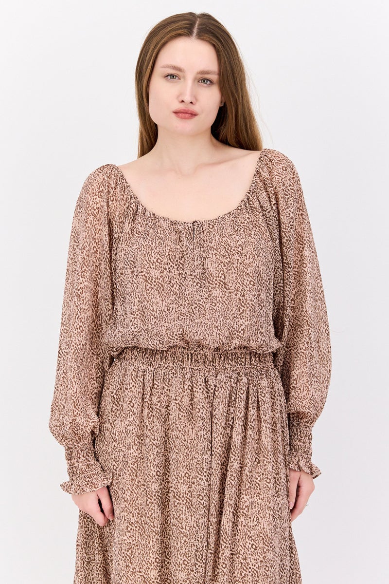 Black Tape Women Animal Print Midi Dress, Multicolor - Image 2