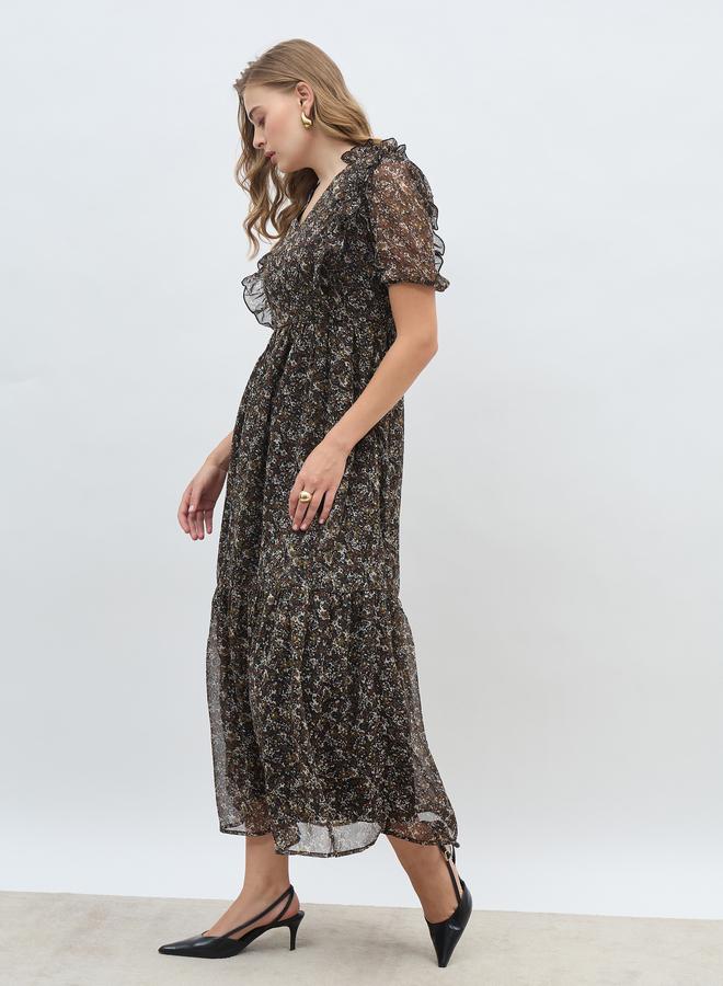 Styli Floral Chiffon Dress  - Image 3