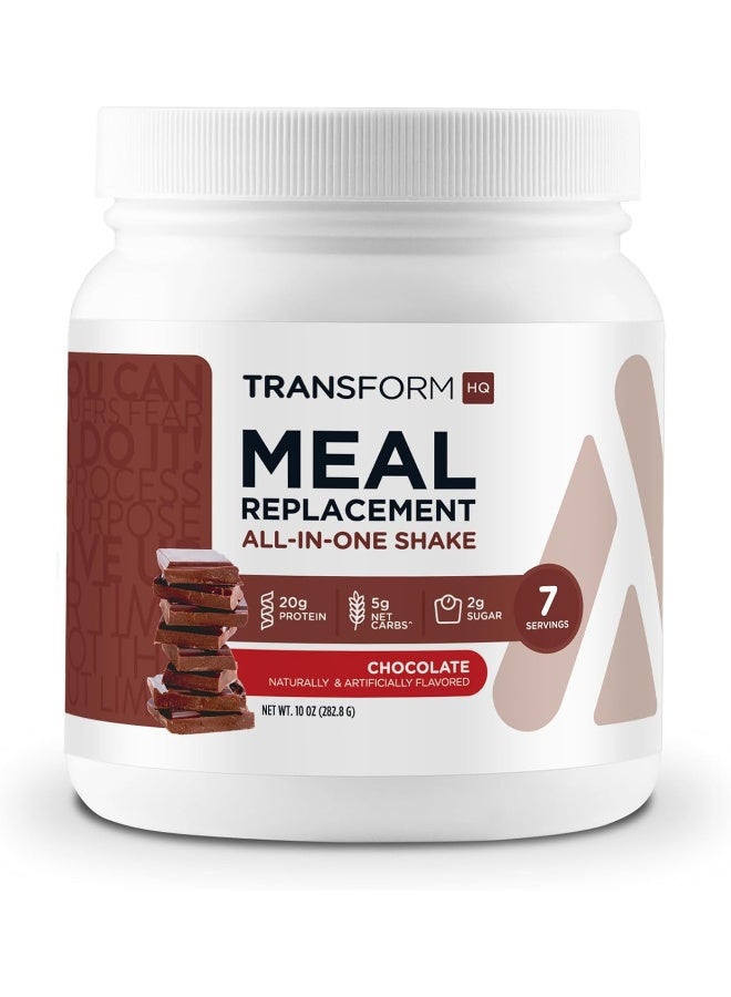 TransformHQ مسحوق استبدال الوجبات 7 حصص (شوكولاتة) - خالي من الغلوتين، غير معدل وراثيًا - Image 1