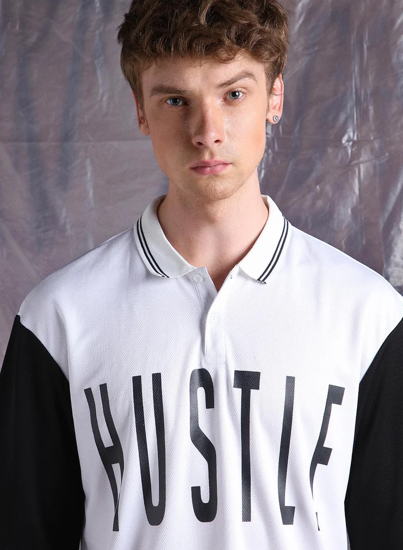 Hubberholme White Men Streetletics Printed T-Shirt & Shorts Oversized fit Mesh Co-ord Set for Men | Best Price UAE