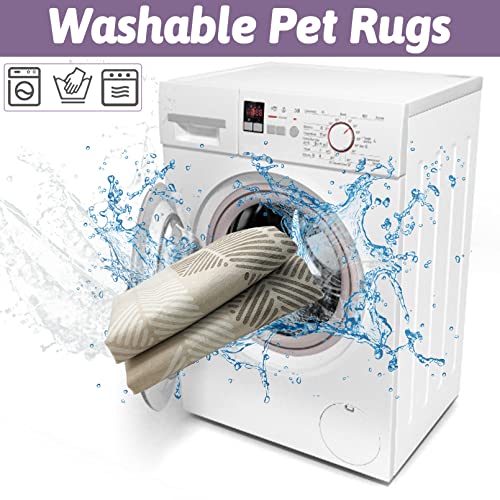 VCEPJH Extra Large Rabbit Cage Liner Reusable 63 inch Washable Bunny Floor Mat Soft Animal Bedding Cage Flooring Pads Non-Slip Pet Rug for Indoor Dogs Puppy Cats Totoro Ferret - Image 4