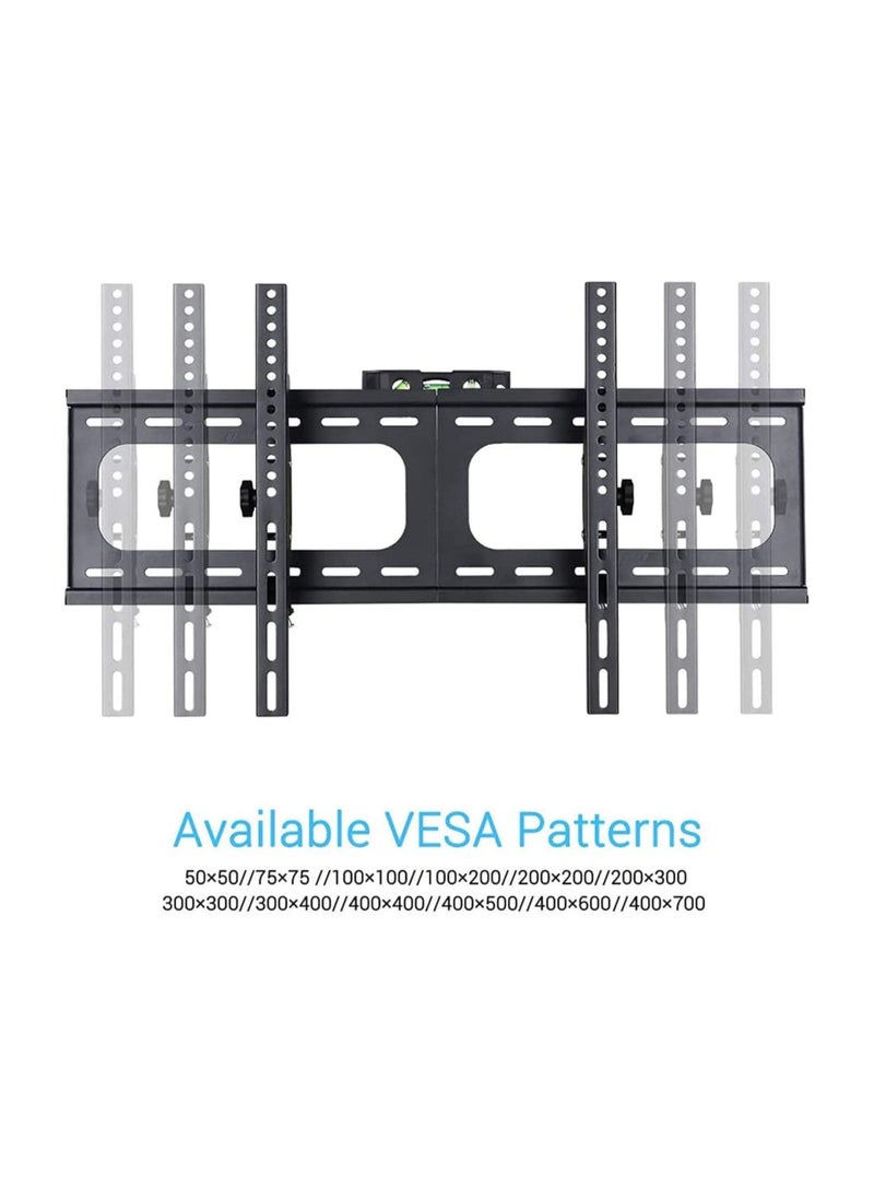 26" - 75" Fixed TV Wall Mount Bracket Universal Tilt TV Heavy Duty Wall Mount Adjustable TV Stand for LED LCD OLED Plasma TV with Super Strong 50kg Weight Capacity VESA up to 700 x 400 - Image 5