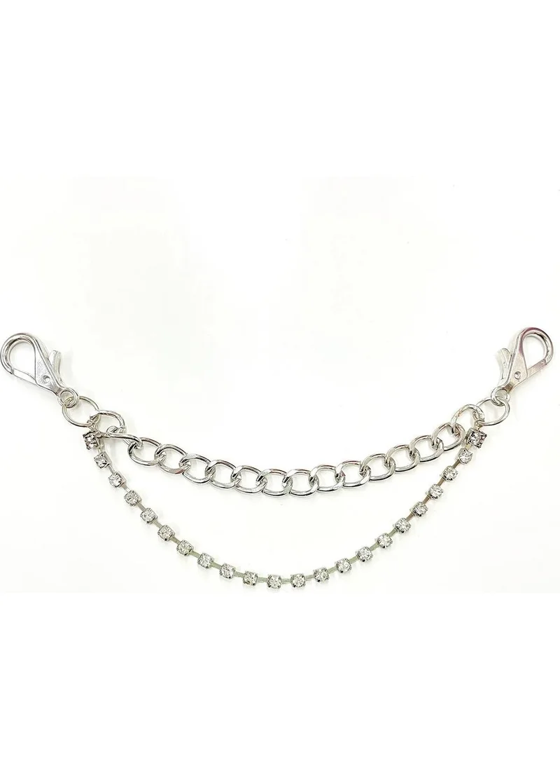 باهلس Crystal Chain Detailed Shoe Charm Ornament