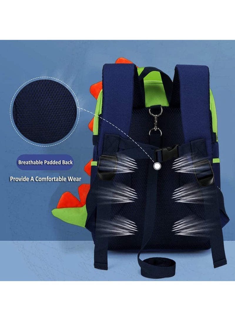 SANMUGEED Toddler Backpack with Leash and Chest Strap for Boys Girls, Cute 3D Kindergarten School Bookbag for Kid - Image 2