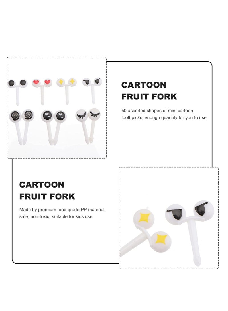 بريميفي 50 قطعة من أعواد الطعام بتصميمات العيون للأطفال - Image 3