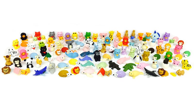 Iwako Pencil Eraser Animal Collection IWAKO Japanese Erasers (Pack of 20) Unicorn included - Image 5