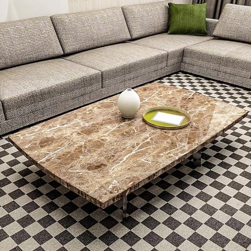 COSMOS STAR Marble Paper Sheet for Kitchen, Kitchen Wallpaper Vinyl Sheet, Oil Proof and Waterproof Wallpaper for Kitchen, Kitchen Wall Stickers Heat Resistant(24X60, Drk BRWN Marble) - Image 5