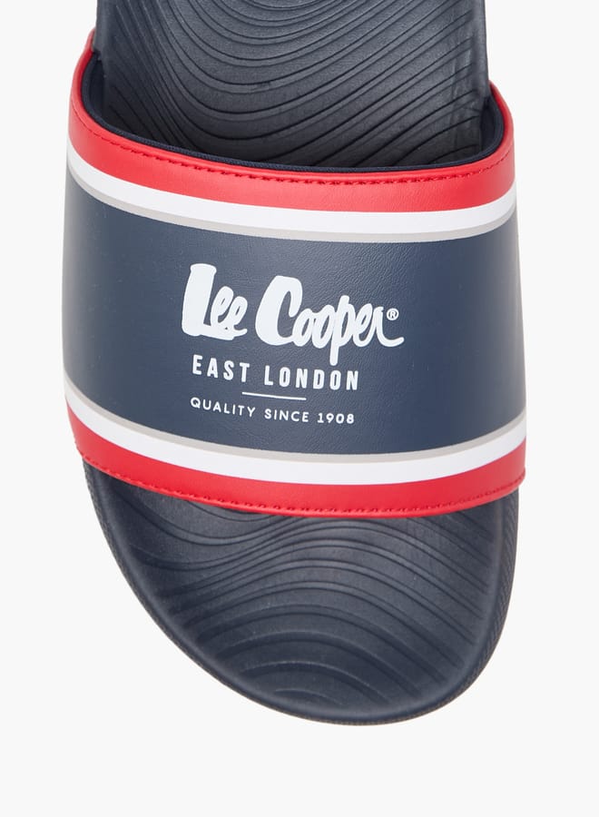 Lee Cooper Men's Logo Print Slip-On Slides - Image 3