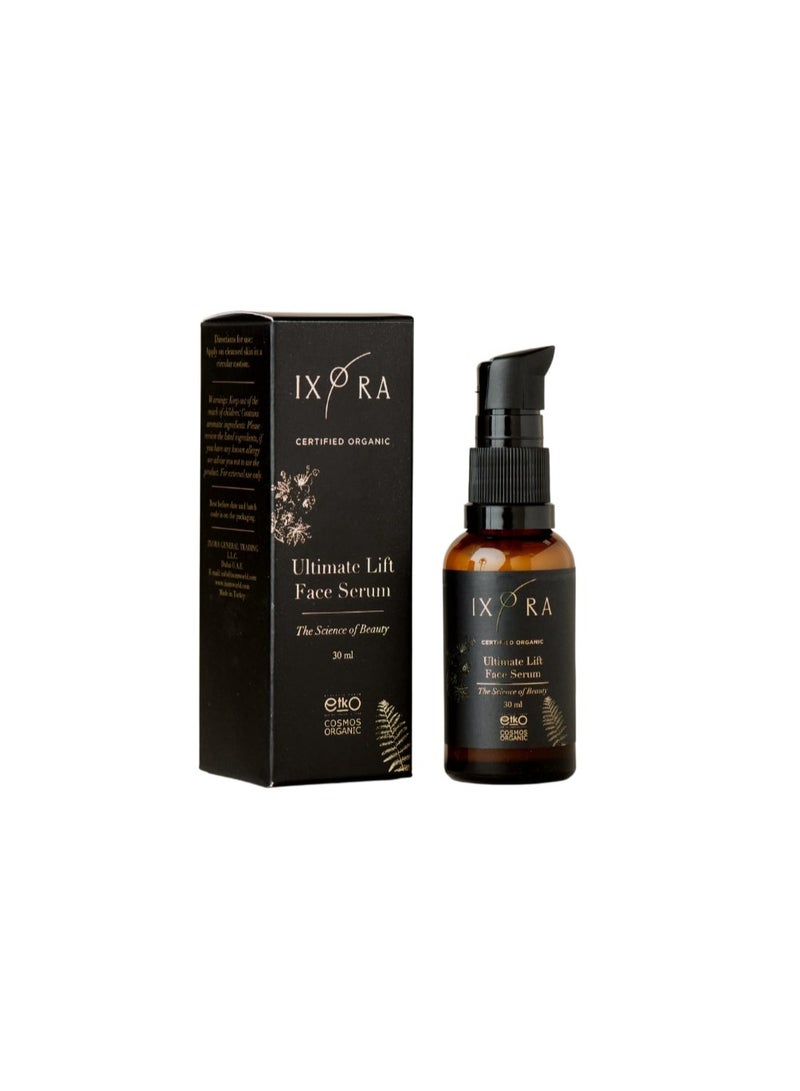 IXORA Ultimate Lift Face Serum - Certified Organic - Powerful Elixir - Highly Antioxidant, Rejuvenates, tightens and lifts - GMO Free - Vegan Friendly - Image 1