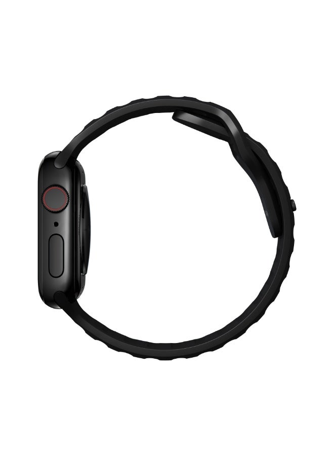 نوماد سوار Nomad Sport لساعة آبل ووتش 41 مم – أسود، تصميم رياضي مريح، مقاوم للماء والعرق، متين وخفيف للاستخدام اليومي - Image 3