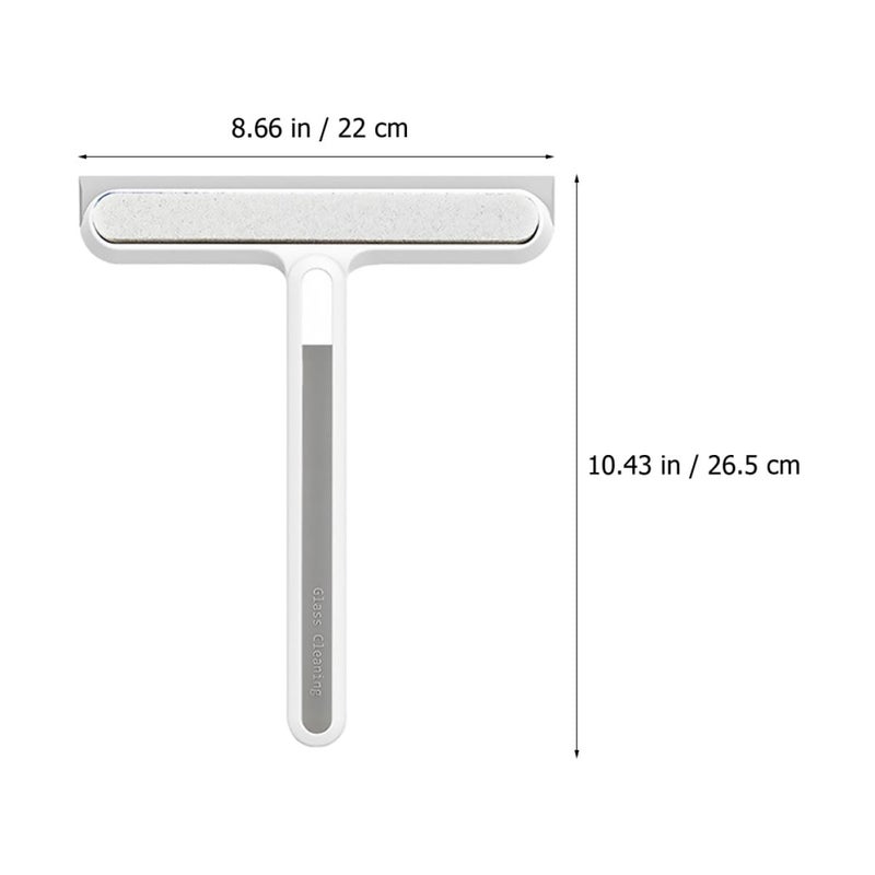 4 In 1 Silicone Sponge Squeegee Wiper White Glass And Shower Door Cleaning Tool - Image 3