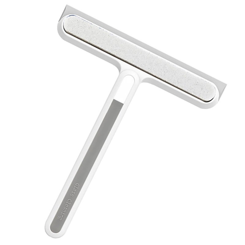 4 In 1 Silicone Sponge Squeegee Wiper White Glass And Shower Door Cleaning Tool - Image 2