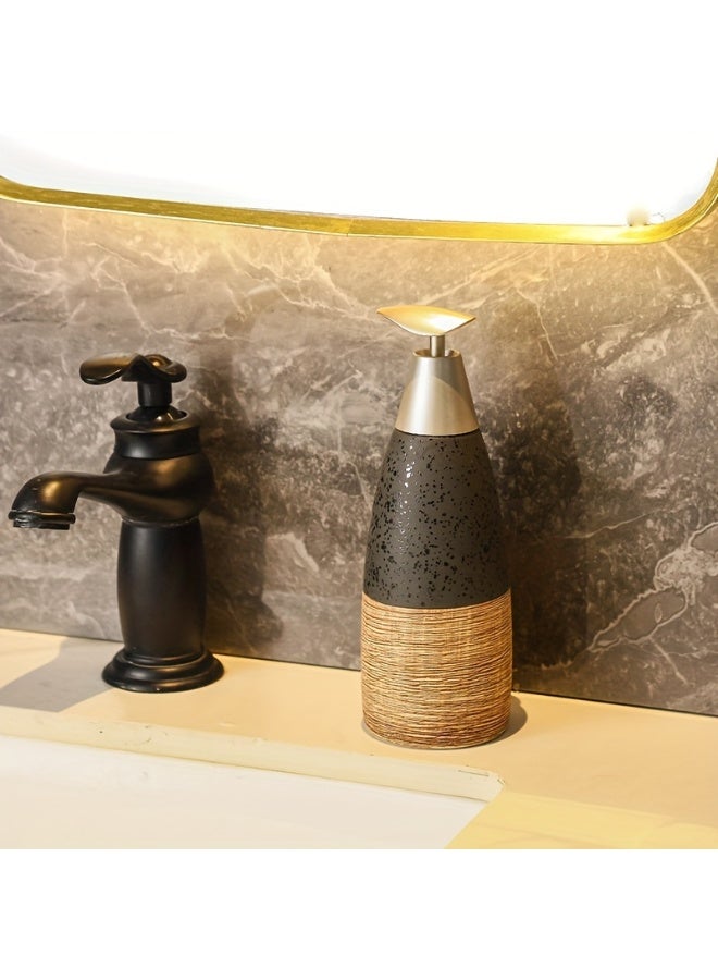 FUKE 1PC 400 ML Capacity Soap Dispenser Bottle Pressed for Hand Wash,Shampoo, and Shower Gel - Image 1