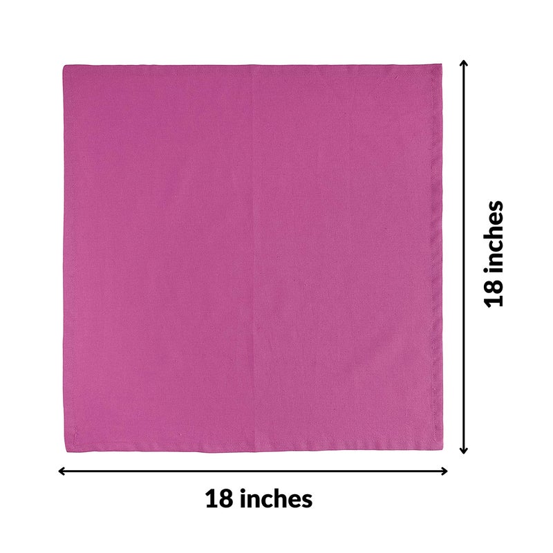 FINGERCRAFT Fingercraft Dinner Cloth Napkins  Cotton Linen Blend Fabric 12 Pack Easter Special  Premium Quality  Mitered Corners for Every Day Use Napkins are Pre Shrunk and Good Absorbency Magenta  - Image 5