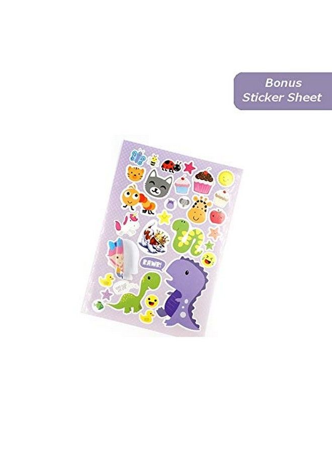 Bendon Publishing Set Of 6 Imagine Ink Assorted Coloring Books For Girls Mess Free Invisible With Play Sticker Bonus & Wood Coloring Pencils Fun Favors Stickers Bulk - Image 4