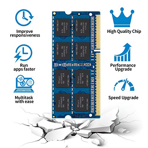 Motoeagle 8GB DDR3L-1600 SODIMM 16GB Kit (2x8GB) PC3L-12800S DDR3 1600Mhz 2Rx8 1.35V Dual Rank RAM for Laptop - Image 2
