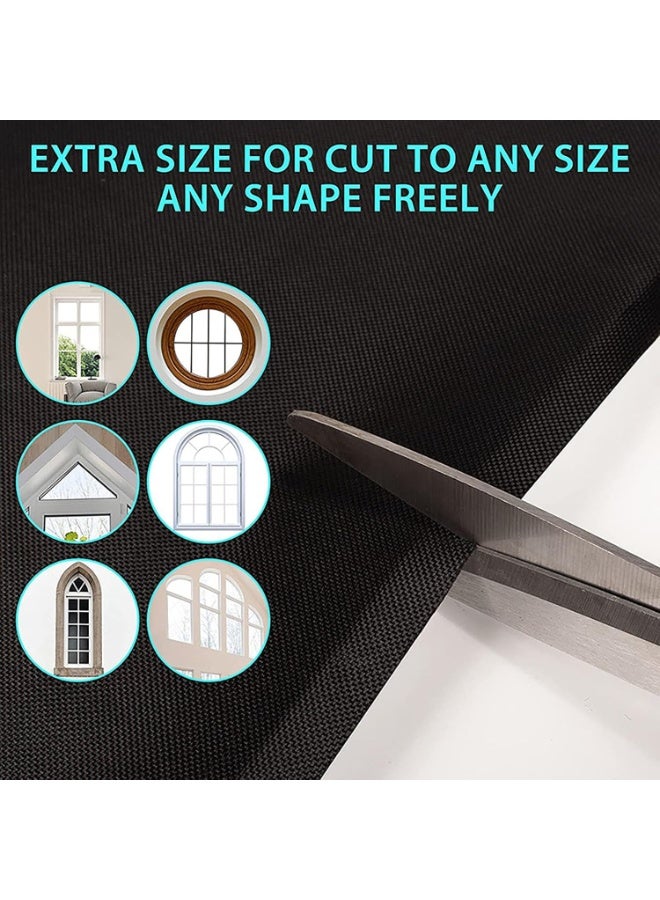 Laravel Window Blinds Blackout Curtains Window Cover With Self Adhesive Tape Width 145 cm Length 200 cm - Image 4