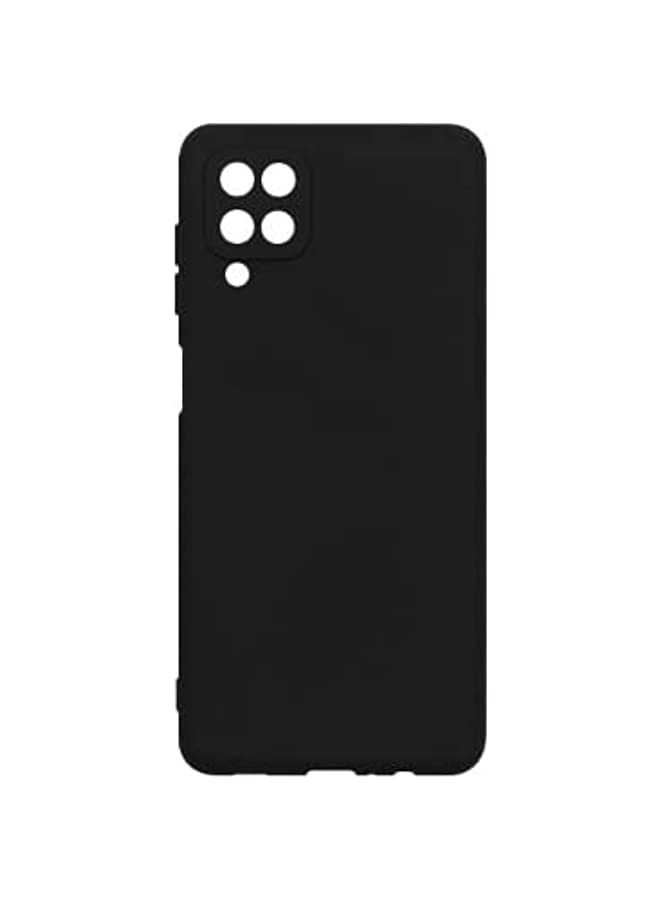 IAF Samsung Galaxy A12 Case Cover Black Slim Fit for Soft TPU Back Cover Flexible Silicone Cover Matte Black for Samsung Galaxy A12