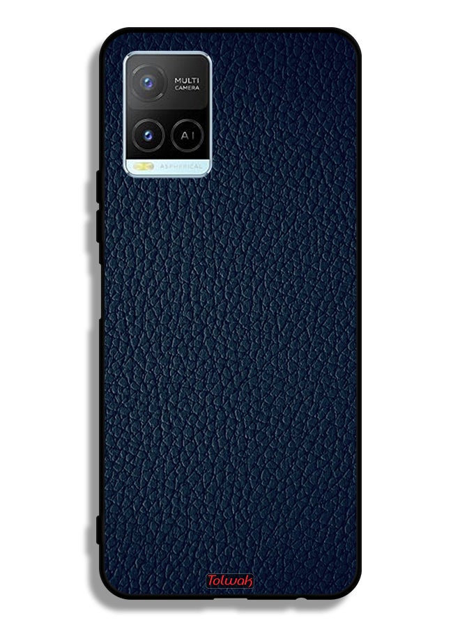 Tolwak حافظة حماية جلدية لنوع Vivo Y33s 4G بتصميم منقوش - Image 2