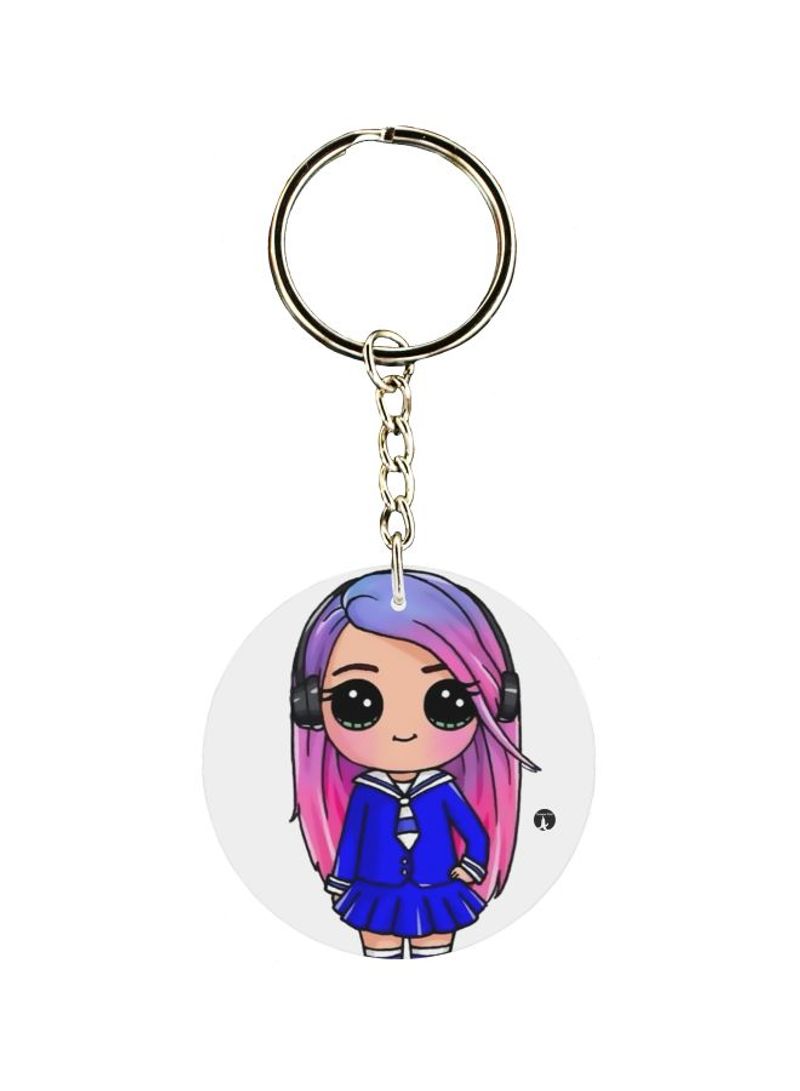 RKN Cartoon Girl Themed Keychain