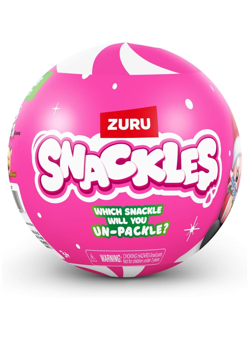 Snackles Christmas Mystery UNbox 5 Inch Plush in Capsule by ZURU, Ultra Soft Plush, Collectible Plush with Real Licensed Brands, Stuffed Animal, Giftable, Holiday - Image 2