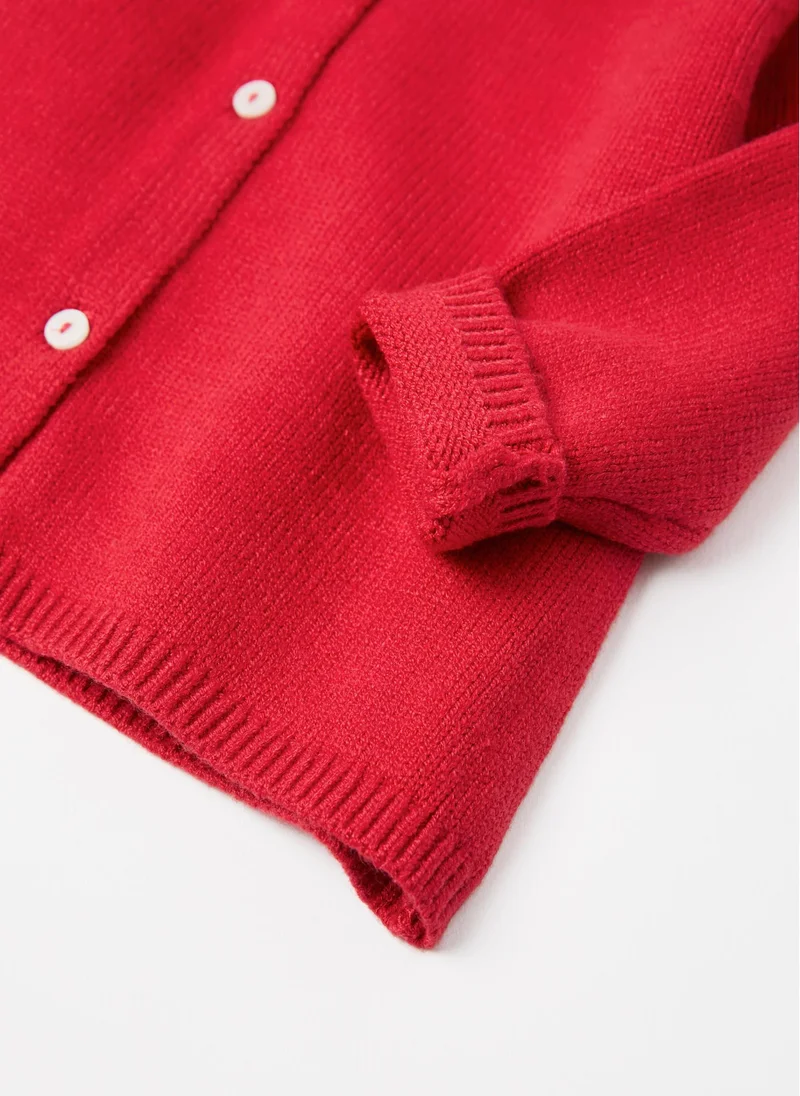 زيبي Cardigan for Baby Girls 'B&S', Red