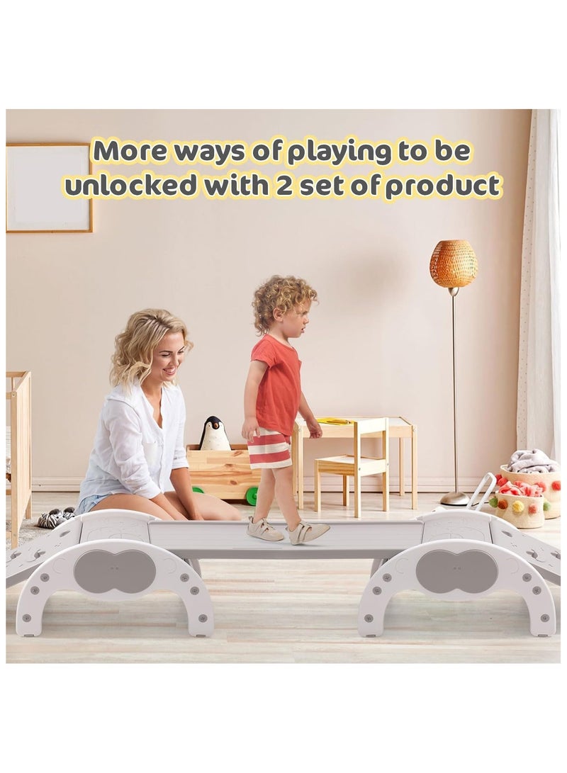 Soofam Climbing Ladder Toys with Ramp and arch for Sliding or Climbing, 3 in 1 Kids Play Gym, Indoor Outdoor Playground Climbing for Toddlers - Image 5