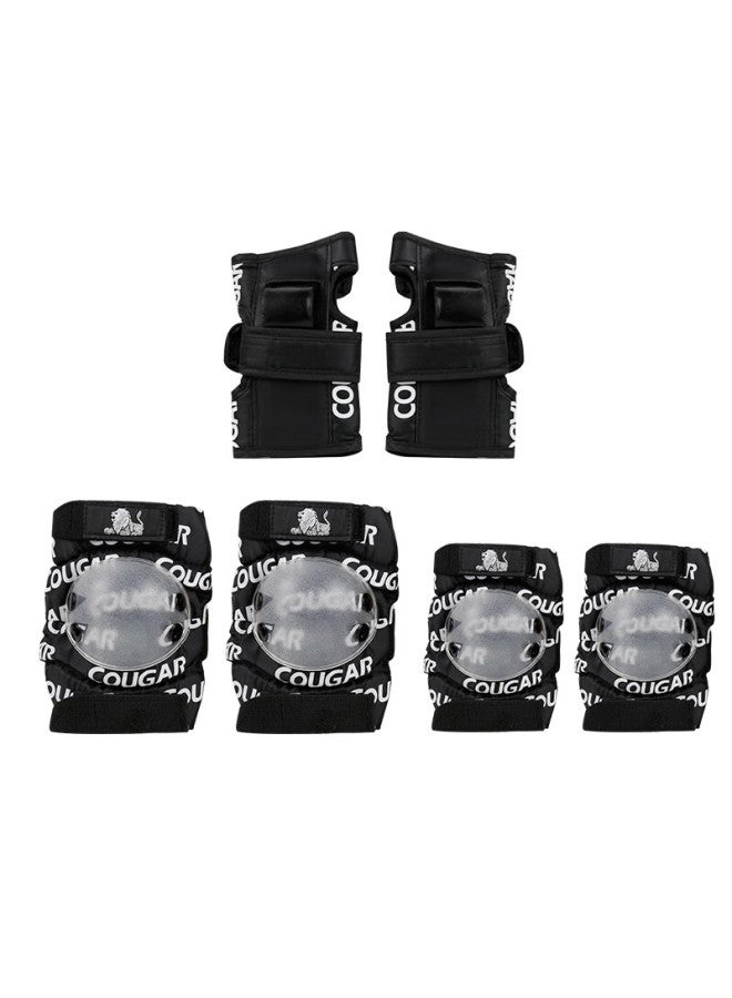 Cougar Roller Skating Protective Gear For Adults, Ice Skating Hand, Wrist, Knee And Elbow Pads, Size L - Image 5