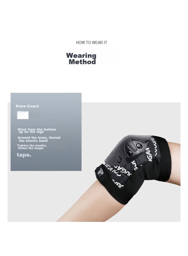 Cougar Roller Skating Protective Gear For Adults, Ice Skating Hand, Wrist, Knee And Elbow Pads, Size L - Image 2
