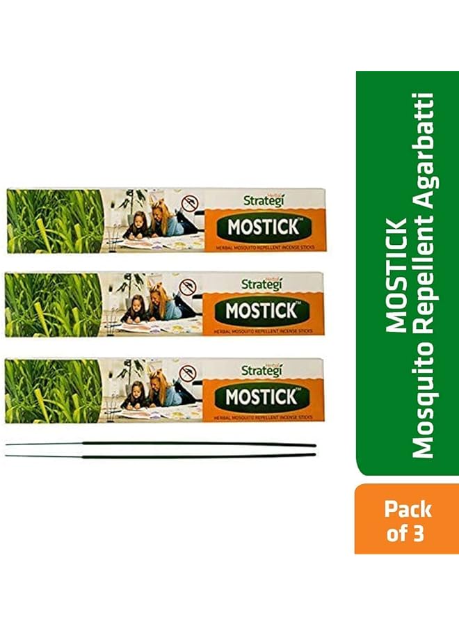 Herbal Mostick Herbal Mosquito Repellent Incense Stick Completely Herbal Mosquito Repellent Agarbatti Made With Lemongrass Eucalyptus Palmarosa And Neem Eco Friendly And Biodegradable - Image 3