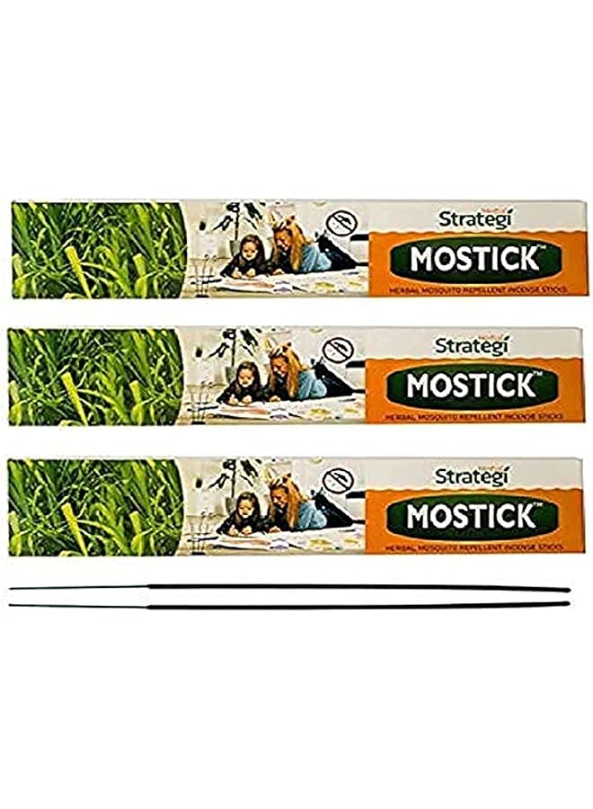 Herbal Mostick Herbal Mosquito Repellent Incense Stick Completely Herbal Mosquito Repellent Agarbatti Made With Lemongrass Eucalyptus Palmarosa And Neem Eco Friendly And Biodegradable - Image 1