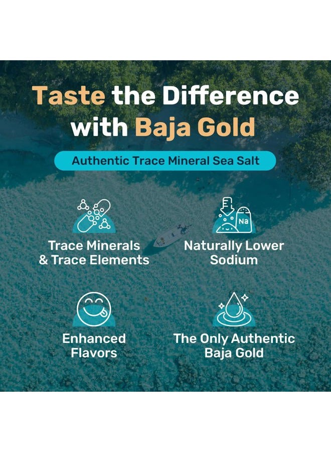 Baja Gold Mineral Sea Salt - Recommended by Gary Brecka - Authentic Fine Grind Salt for Cooking & Baking | Natural Baja Salt for Culinary Uses | Great for Finishing Dishes | 1 lb. Resealable Bag, 300+ - Image 4