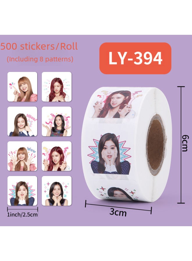 Liyuan Blackpink Sticker Idol Peripheral Expression Bag Sticker Sticker Sticker Roll Sticker - Image 2