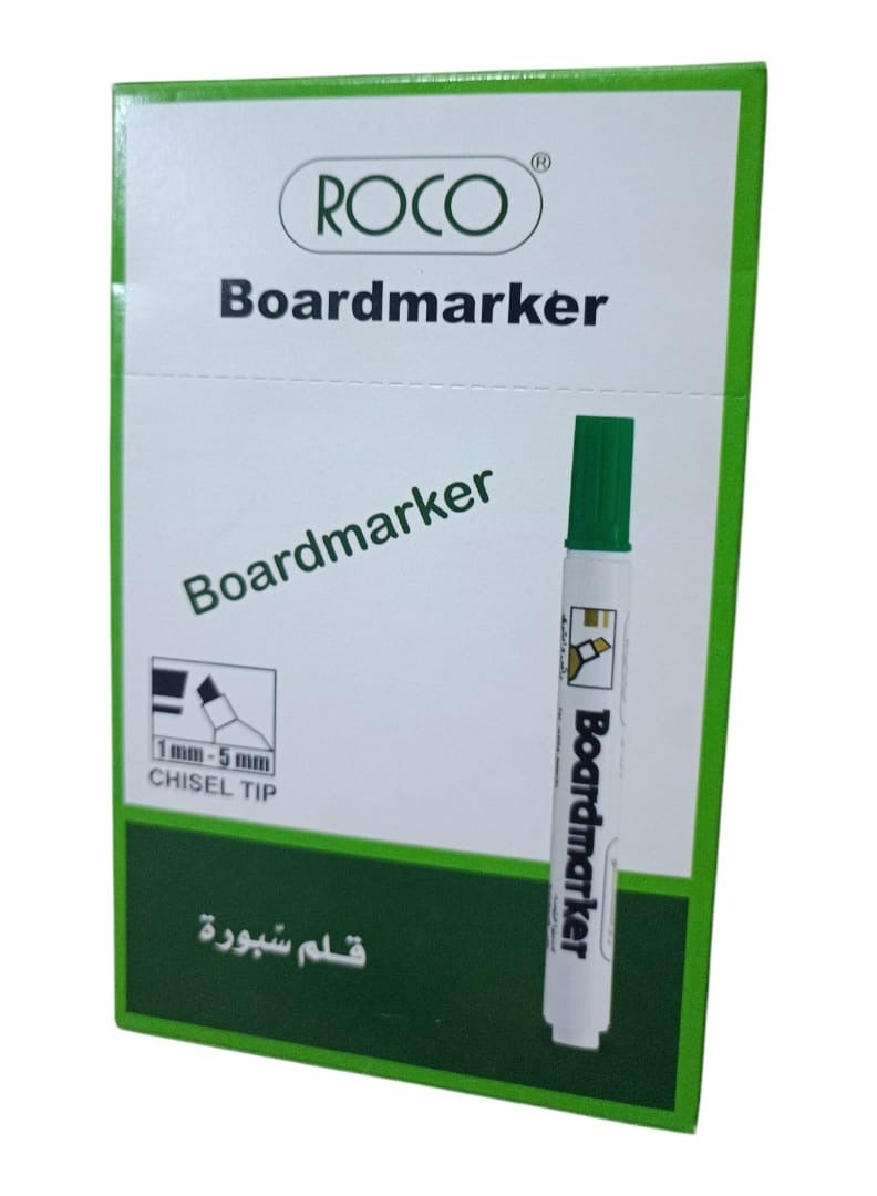 ROCO 12-Piece Whiteboard Erasable Marker Set Green - Image 2