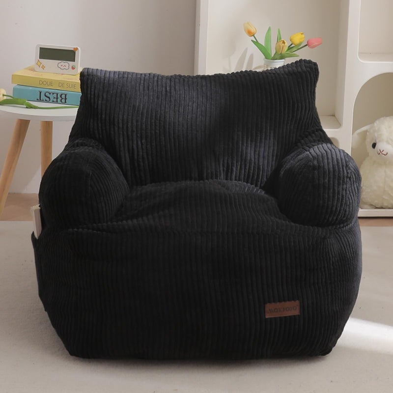 MAXYOYO Kids Bean Bag Chair, Stuffed Toddler Bean Bag Sofa with Filler Bean Bag Chair for Boys and Girls, Lazy Sofa with Pocket Floor Chair for Gaming, Reading - Image 1