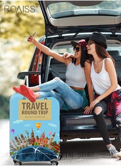 roaiss 8 Piece Travel Accessories Set Includes Luggage Cover, Luggage Tag, 2 Straps, 1 Buckle, 1 Card Holder, Stickers, and 1 Scale, Perfect for Travel and Going out Unisex  - Image 5