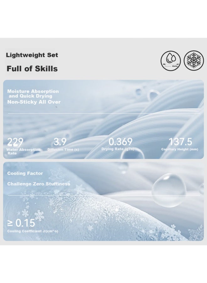 Ask Junior Kids Quick-dry Set Summer Youth Chinese Style Instant Cooling Short Sleeve T-shirt And Shorts Sports Two-piece Set - Image 1