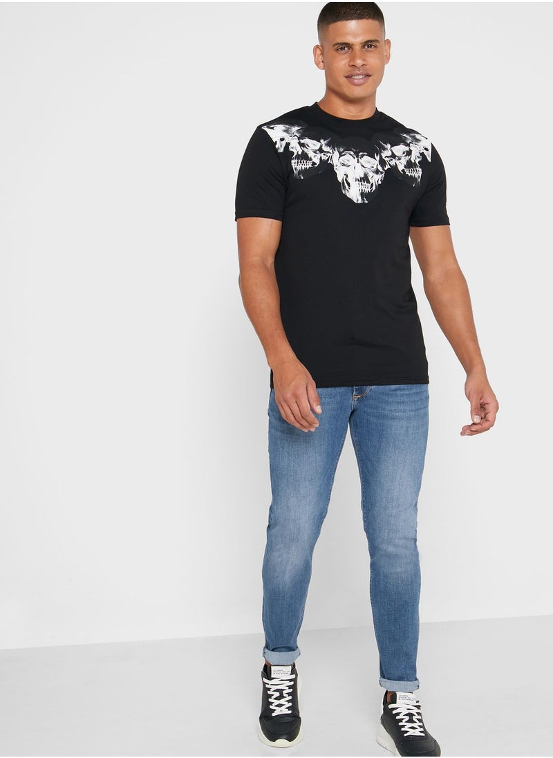RIVER ISLAND - Mid Wash Skinny Fit Jeans - Image 1