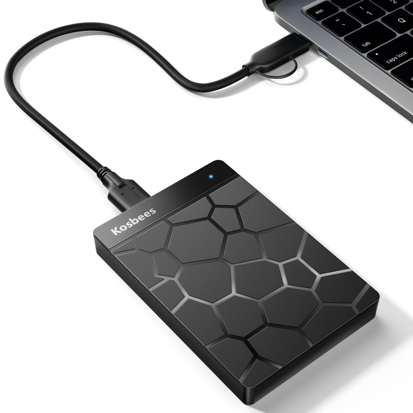 Kosbees 1 TB External Hard Drives,Portable Hard Drive for Windows,Ultra Slim External HDD Store Compatible with PC, MAC,Laptop,PS4, Xbox one, Xbox 360;Plug and Play Ready