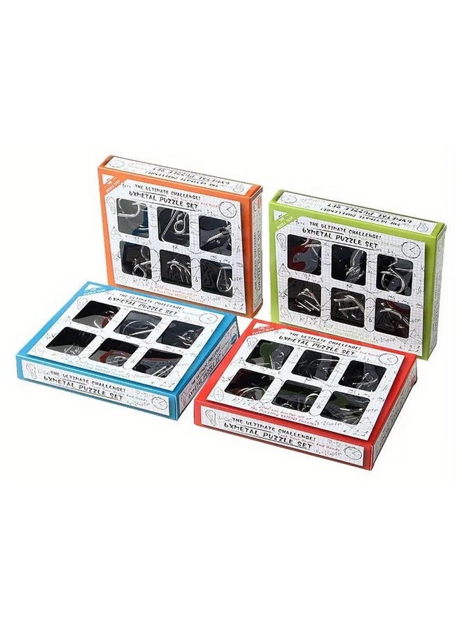 Parteet PARTEET Brain Teasers Metal Wire Puzzle Toys Metal Puzzle Toys for Gifts, Party Favors, Prizes, Disentanglement Puzzle Unlock Interlock Toys - Iq Puzzle Brain Teaser (12PC)(Random Puzzle) - Image 4