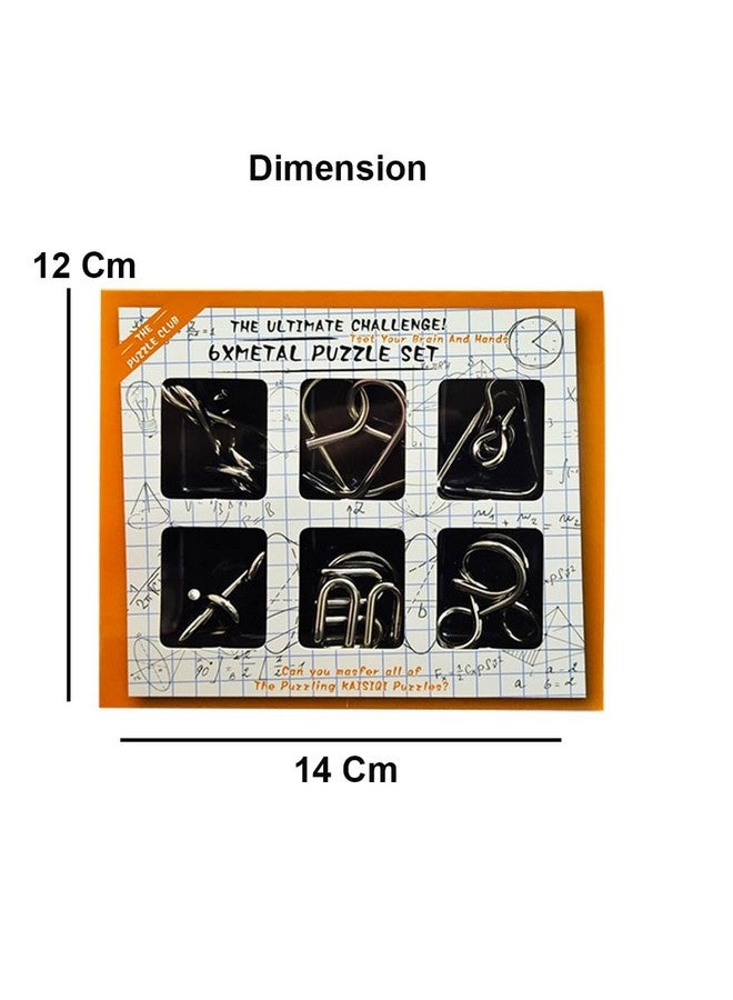 Parteet PARTEET Brain Teasers Metal Wire Puzzle Toys Metal Puzzle Toys for Gifts, Party Favors, Prizes, Disentanglement Puzzle Unlock Interlock Toys - Iq Puzzle Brain Teaser (12PC)(Random Puzzle) - Image 3