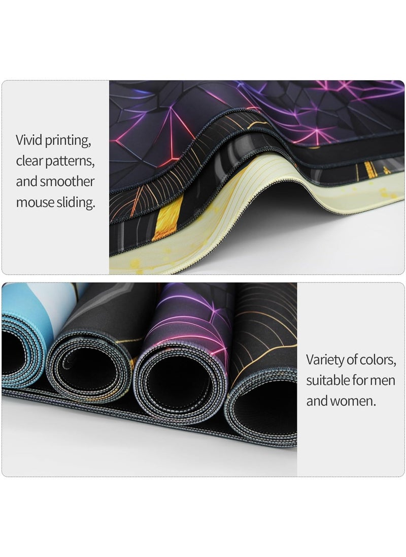 Generic - Golivn Large Mouse Pad 900x400mm Extended Mouse Pad Non-Slip Rubber Base Gaming Mouse pad Office Desk Mat Desk Pad Smooth Cloth Surface Keyboard Mouse Pads for Computers (3d) - Image 1