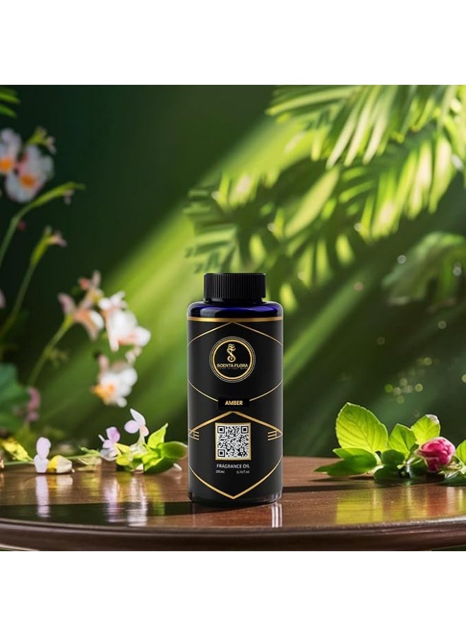 سينتا فلورا زيت عطري برائحة العنبر لأجهزة نشر الروائح العطرية، 200 مل | معتمد من IFRA | مزيج من البرغموت والياسمين والمسك | مثالي للمنزل والمكتب والمساحات التجارية | مريح ومنعش - Image 4