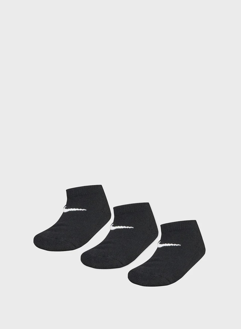Nike Kids 3 Pack Basic No Show Socks