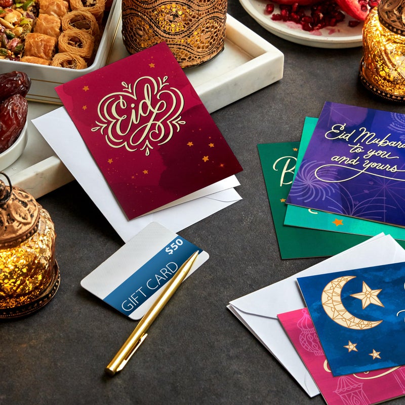 Hallmark Golden Thread Eid al-Fitr or Eid Al-Adha Cards Assortment (36 Blank Cards with Envelopes) - Image 2