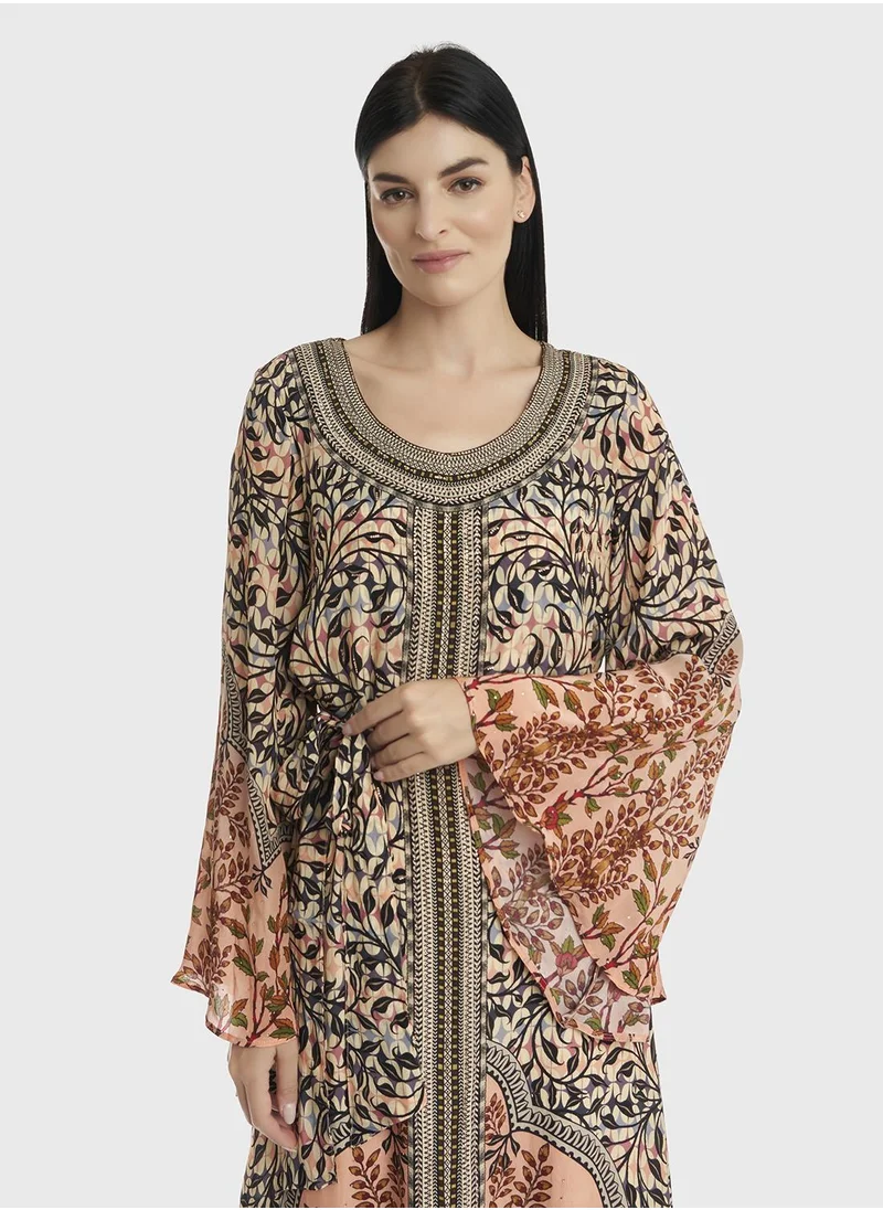 كشخة Placement Digital Neck & Panel Handwork with Stone