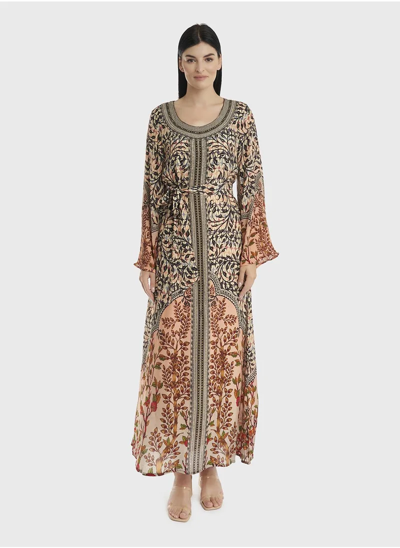 كشخة Placement Digital Neck & Panel Handwork with Stone