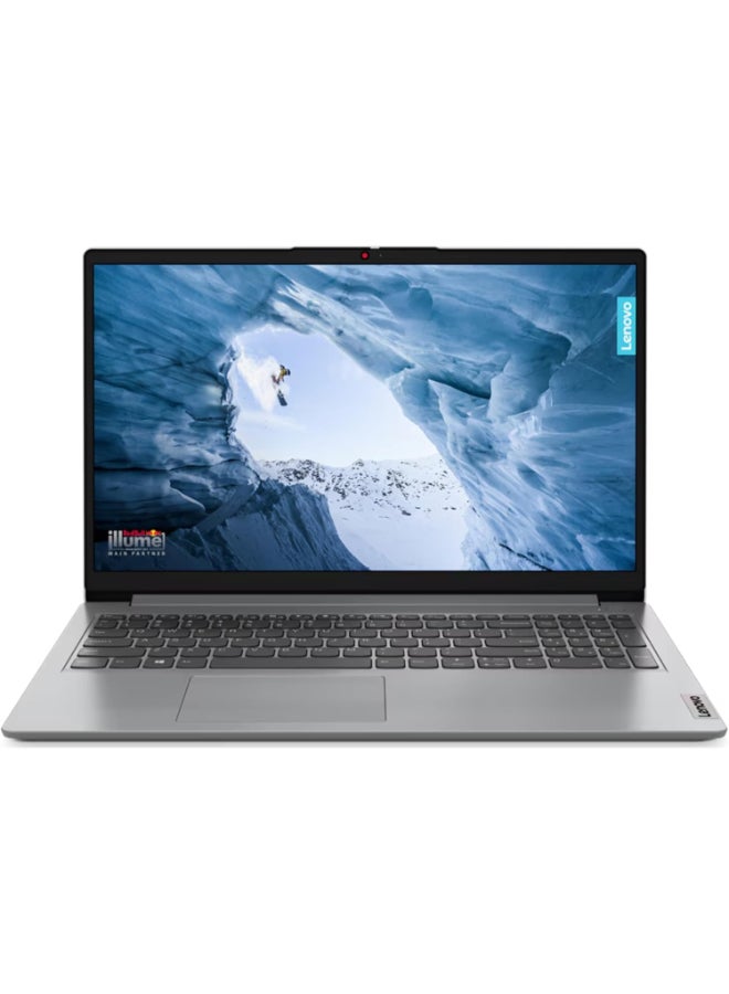 IdeaPad 1 (Upgraded Version) Laptop With 15.6-Inch Display, Intel Core i5-1235u Processor/8GB RAM/512GB SSD/Intel Iris Graphics/Windows 11 English/Arabic Cloud Grey