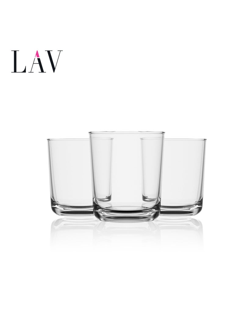 LAV 3 Pieces Assos Tumbler, 360 Ml - Clear - Image 2
