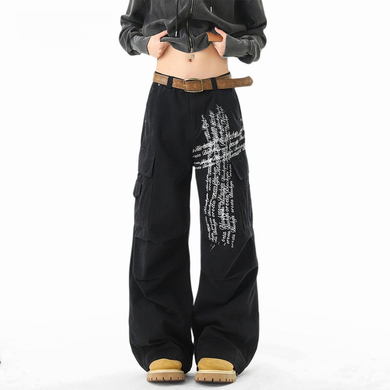 Unisex Classic Denim Jeans Loose Fit Daily Outdoor Wear - Image 1